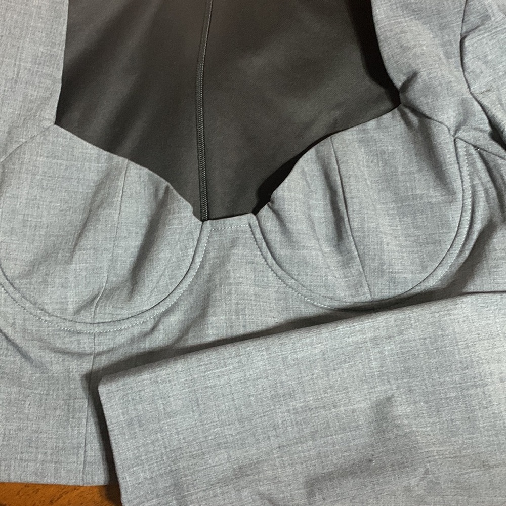 ZARA WOMAN FW21 GRAY SHORT FITTED DRESS 8833/317 - Picture 14 of 14